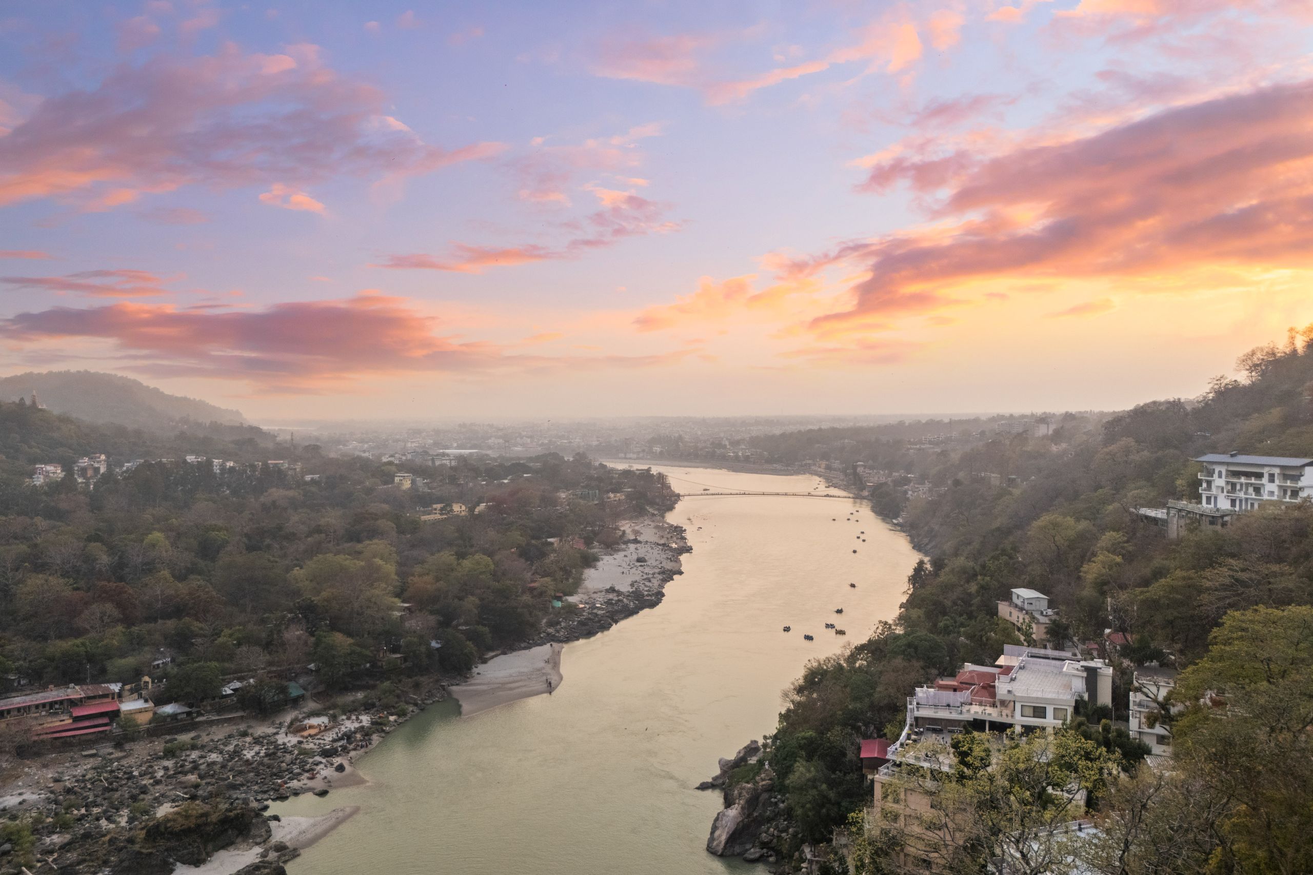 View from the Suite -Country Inn, Rishikesh