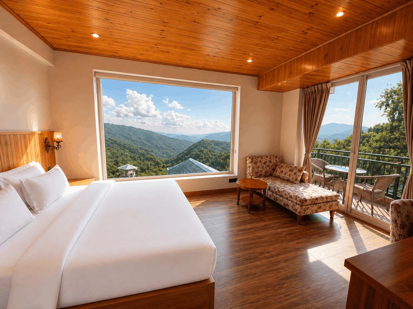 Glassroom with panoramic view